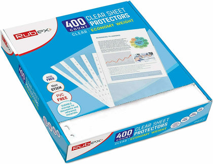400 Sheet Protectors 8.5 x 11 Inches - Clear Plastic Sheet Protector Sleeves