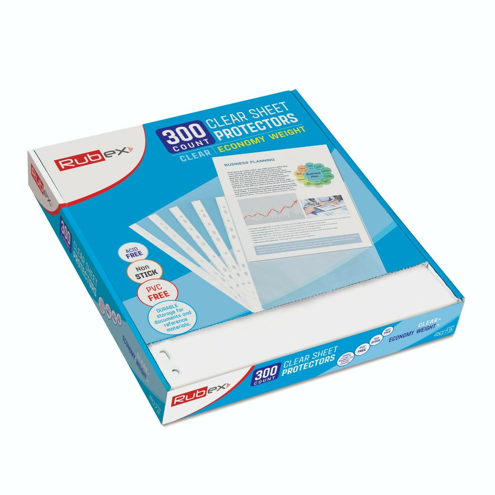 300 Sheet Protectors, Holds 8.5 x 11 inch Sheets