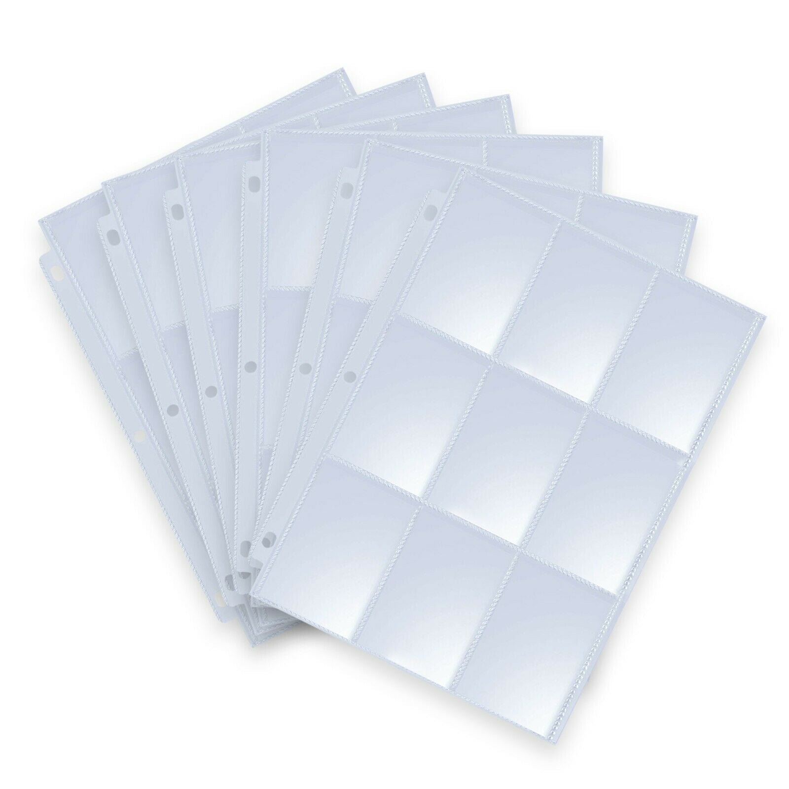 30 Clear Heavyweight Trading Card Holders, 9 Pocket Card Holder