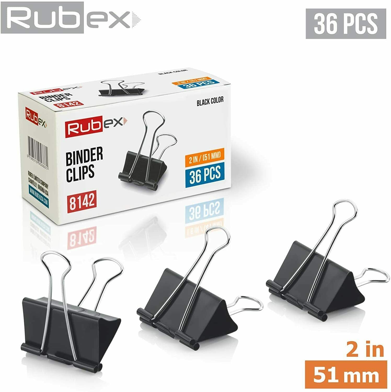 Rubex Binder Clips, Extra Large Binder Clips, Jumbo Binder Clips,2 Inc –  rubexusa