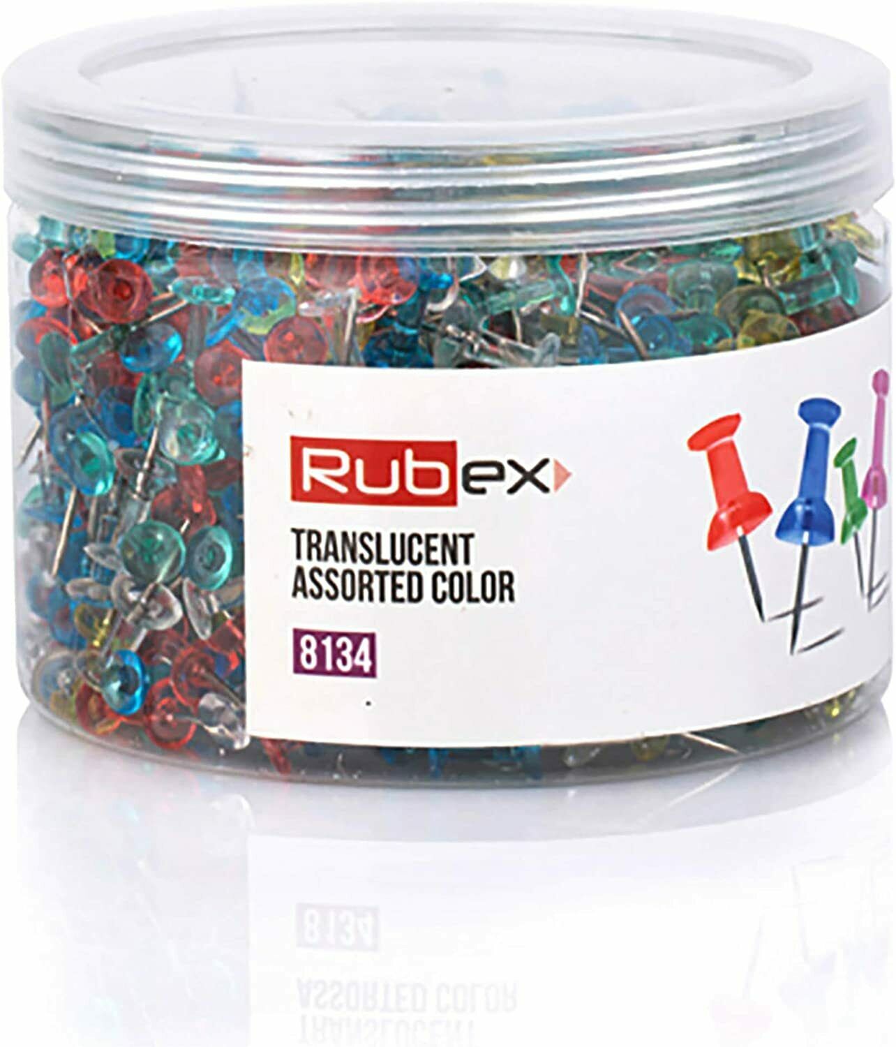 Push Pins Colorful Translucent Push Pins, Assorted Plastic Head, Thumb Tacks 600