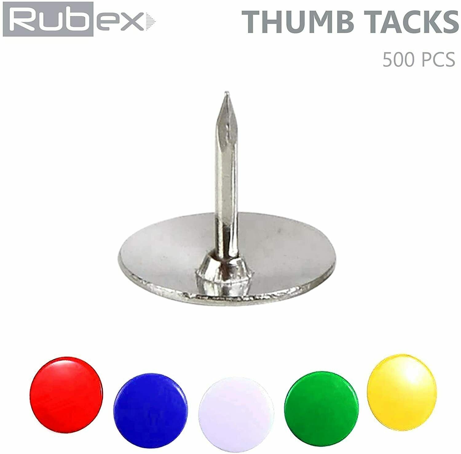 Rubex Push Pin Colorful Push Pins Assorted Plastic Head Standard Thumb –  rubexusa