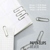 Silver Paper Clips Small, Medium, Big Assorted Sized Paper Clips, Durable 700